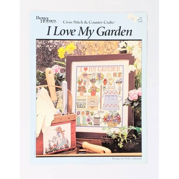 Set of 3 Vtg Country Cross Stitch Farmhouse Decor Shabby Chic Needlepoint Decor - Picture 5 of 8